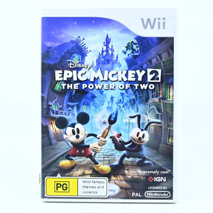 Disney Epic Mickey 2 - Nintendo Wii Game + Manual - PAL - NEAR MINT DISC! #2