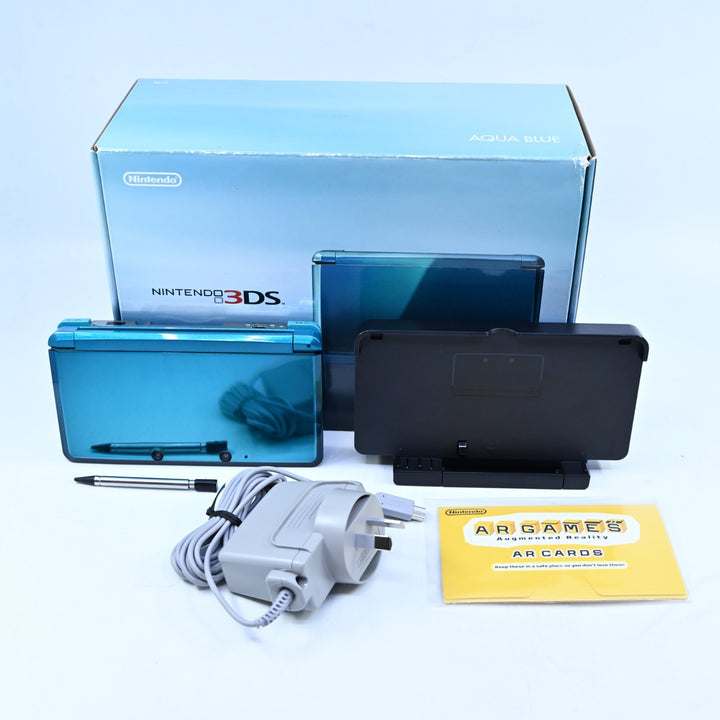 Aqua Blue - Nintendo 3DS Boxed Console - CTR-001 - PAL - FREE POST!