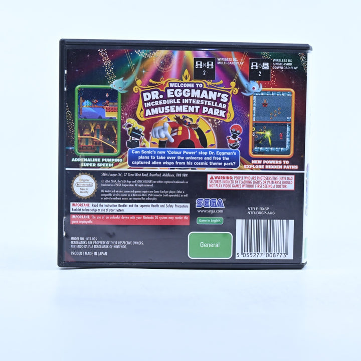 Sonic Colours - Nintendo DS Game - PAL + Manual - FREE POST!
