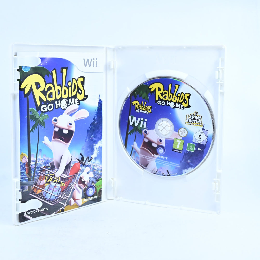 Rabbids Go Home - Nintendo Wii Game + Manual - PAL - MINT DISC!