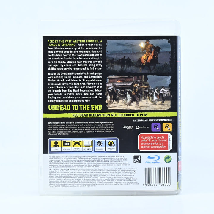 Red Dead Redemption: Undead Nightmare - PS3 Game + Manual + Map