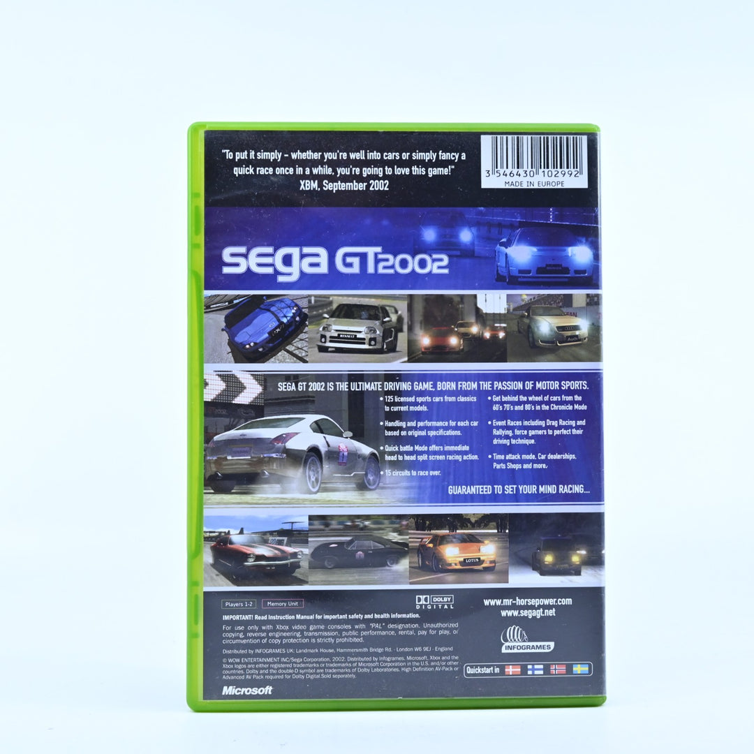 Sega GT 2002 - Original Xbox Game + Manual - PAL - MINT DISC!
