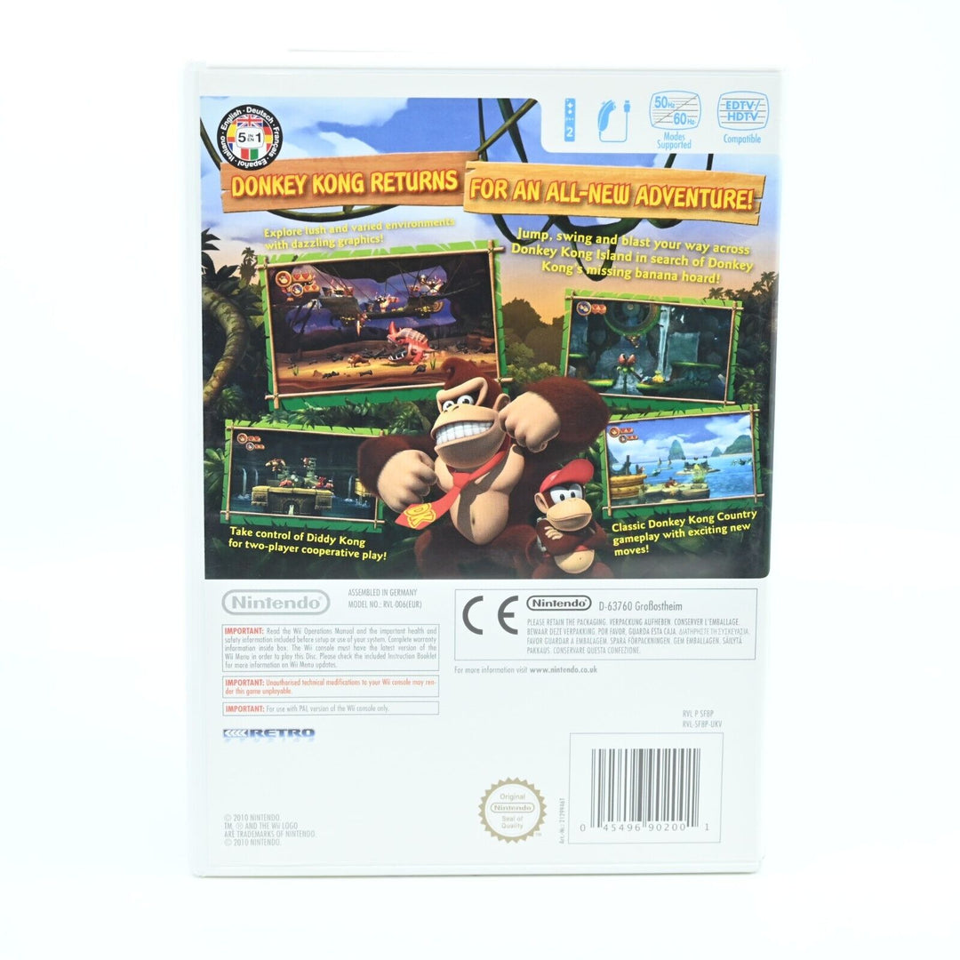 Donkey Kong Country Returns - Nintendo Wii Game - PAL - FREE POST!