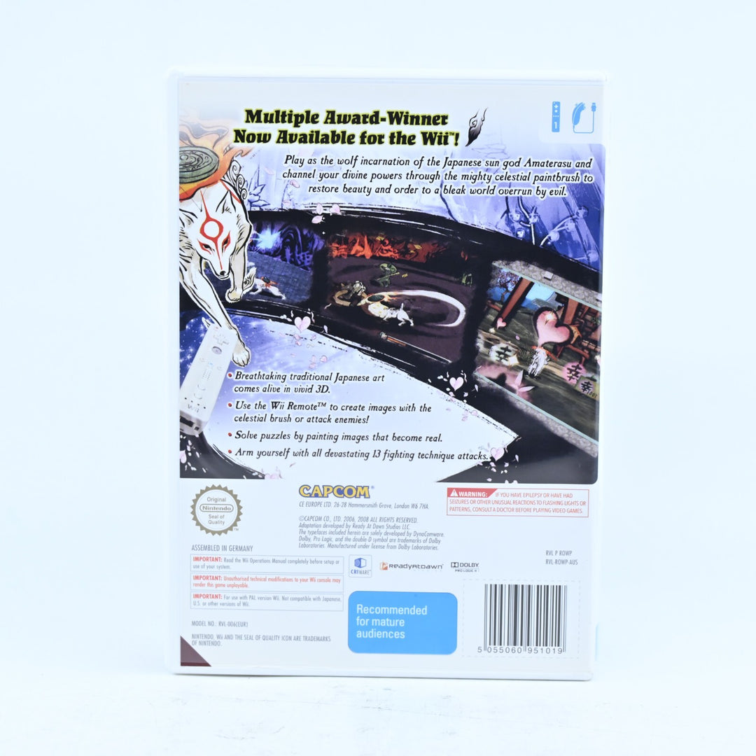 Okami - Nintendo Wii Game + Manual - PAL - MINT DISC!