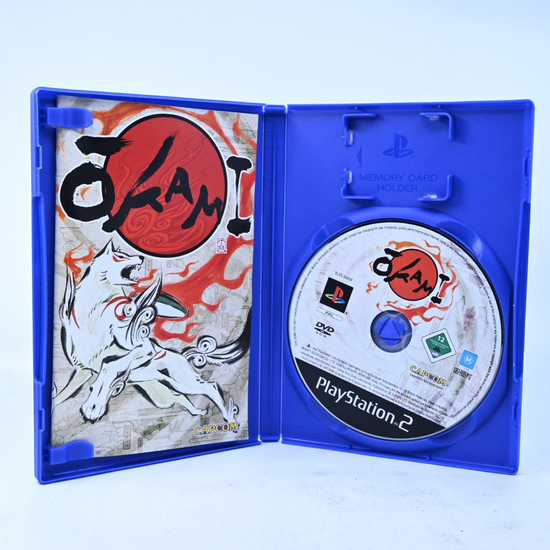 Okami - Sony Playstation 2 / PS2 Game + Manual - PAL - MINT DISC!