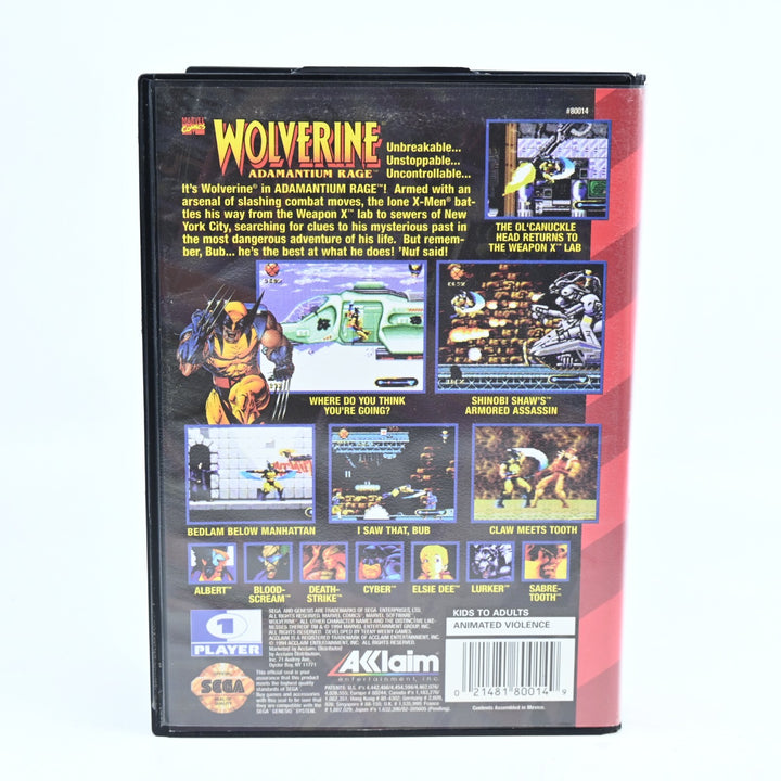 Wolverine: Adamantium Rage - No Manual - Sega Mega Drive Game / Sega Genesis