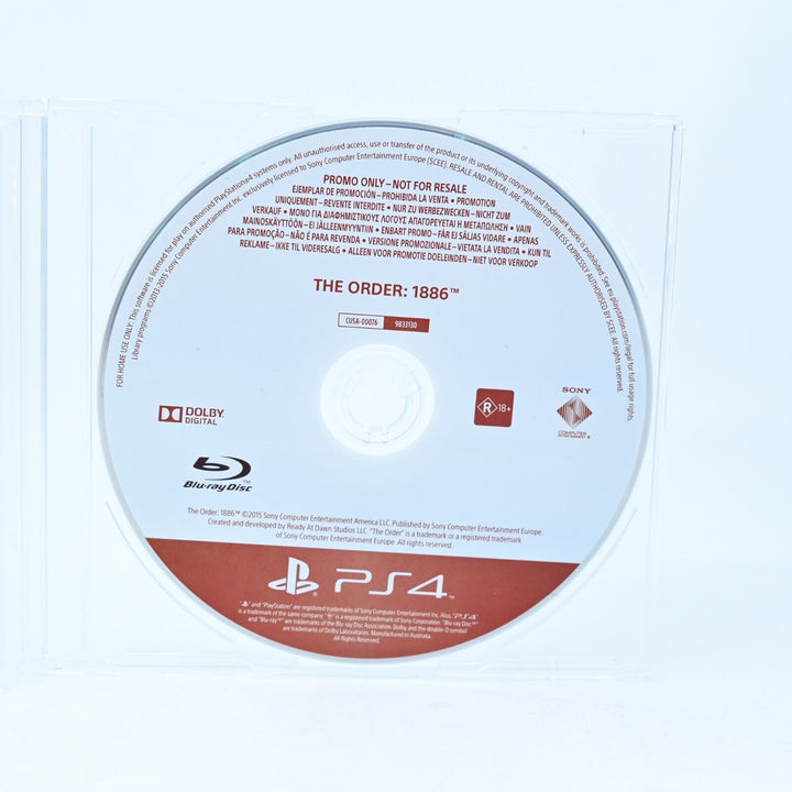 The Order: 1866 - Promo Disc - PS4 Game - Disc Only - MINT DISC!