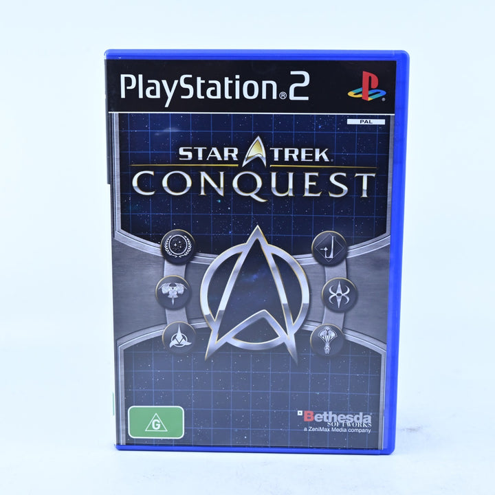 Star Trek Conquest - Sony Playstation 2 / PS2 Game + Manual - PAL - MINT DISC!