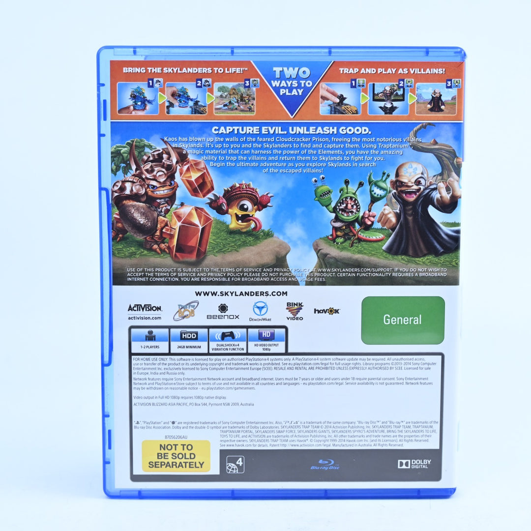Skylanders: Trap Team + Starter Pack Items - Sony Playstation 4 / PS4 Game
