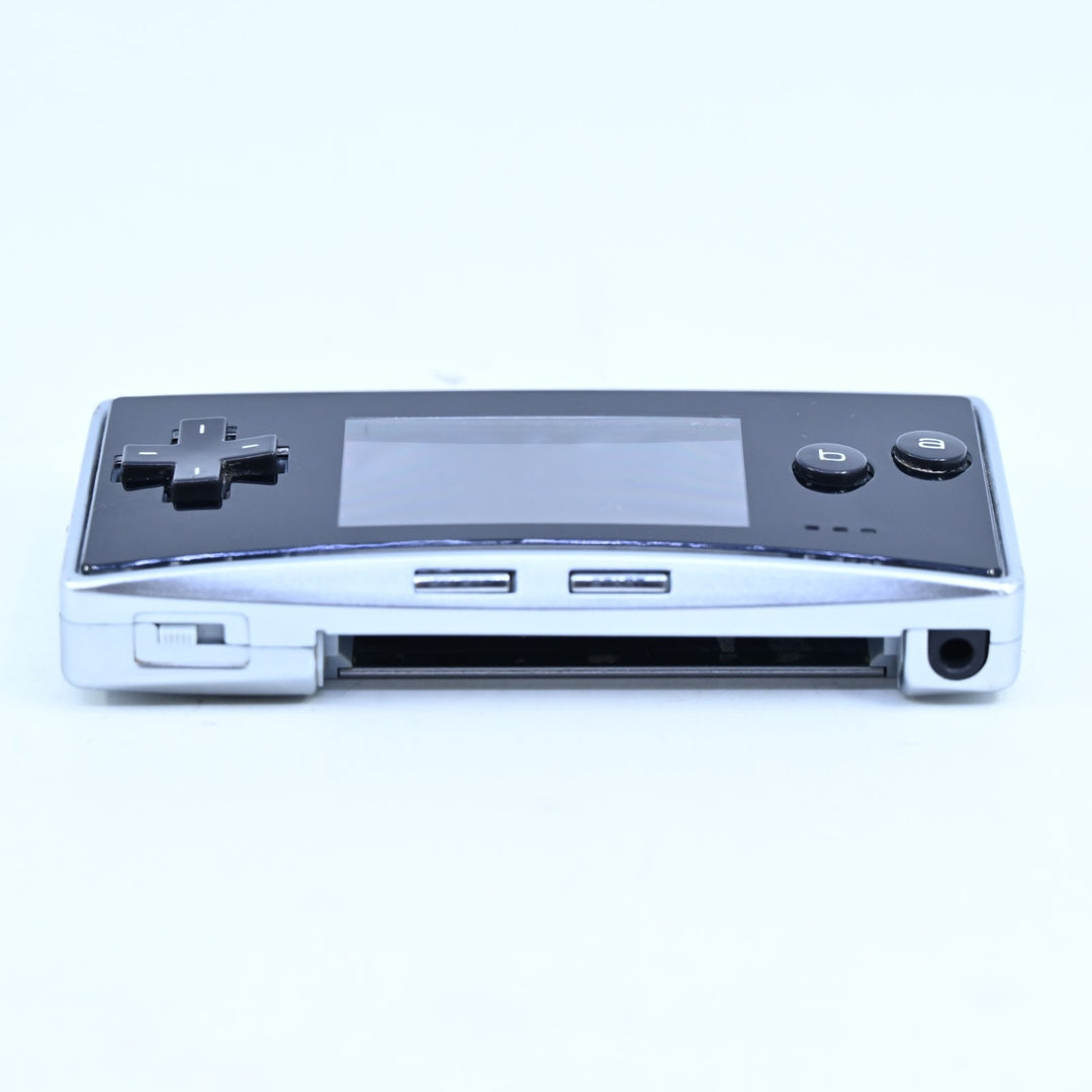 Black / Silver - OXY-001 - Nintendo Gameboy Micro Console / GBA Console - PAL