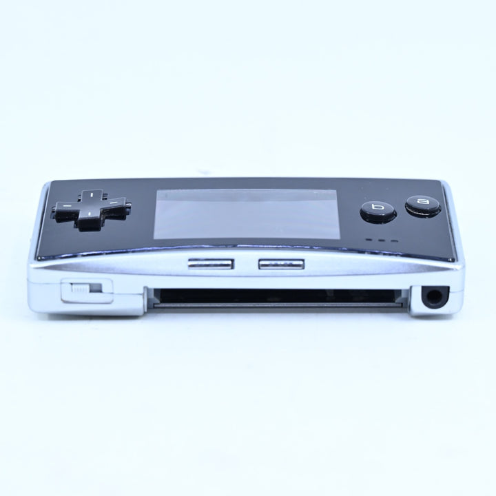 Black / Silver - OXY-001 - Nintendo Gameboy Micro Console / GBA Console - PAL