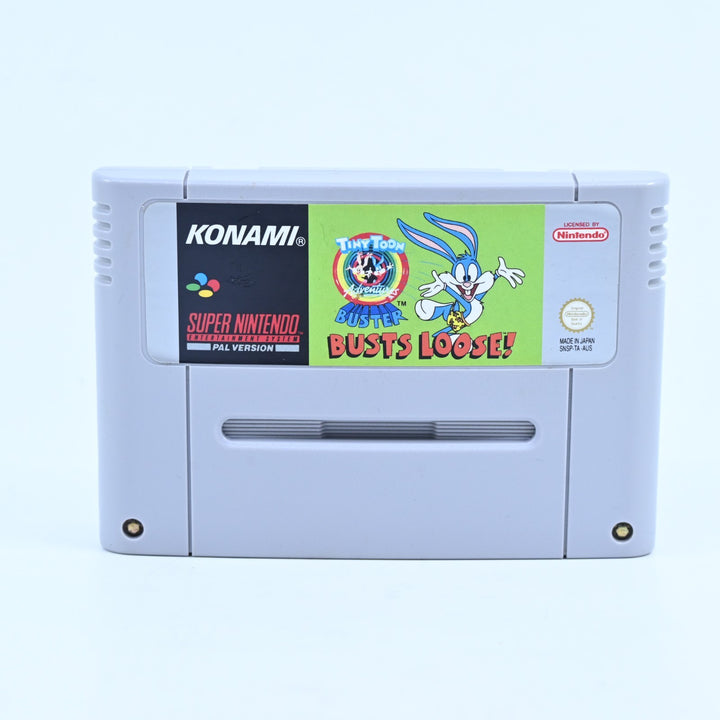 Tiny Toon Adventures: Buster Busts Loose! - Super Nintendo / SNES Game - PAL