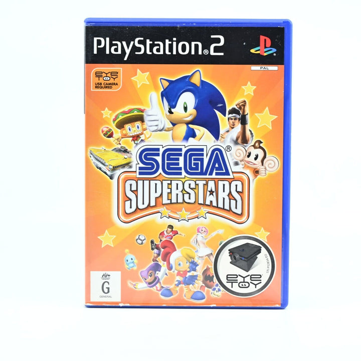 Sega SuperStars - Sony Playstation 2 / PS2 Game + Manual - PAL - MINT DISC!