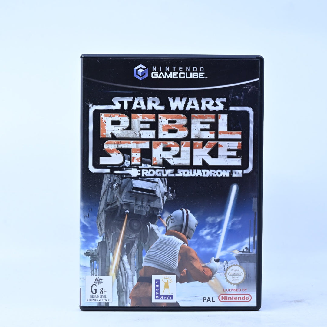 Star Wars Rogue Squadron III: Rebel Strike - Nintendo Gamecube Game + Manual