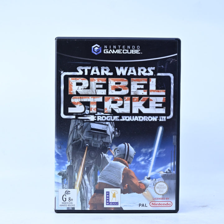 Star Wars Rogue Squadron III: Rebel Strike - Nintendo Gamecube Game + Manual