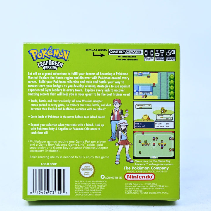Pokemon LeafGreen Version - Nintendo Gameboy Advance / GBA Boxed Game - AUS PAL