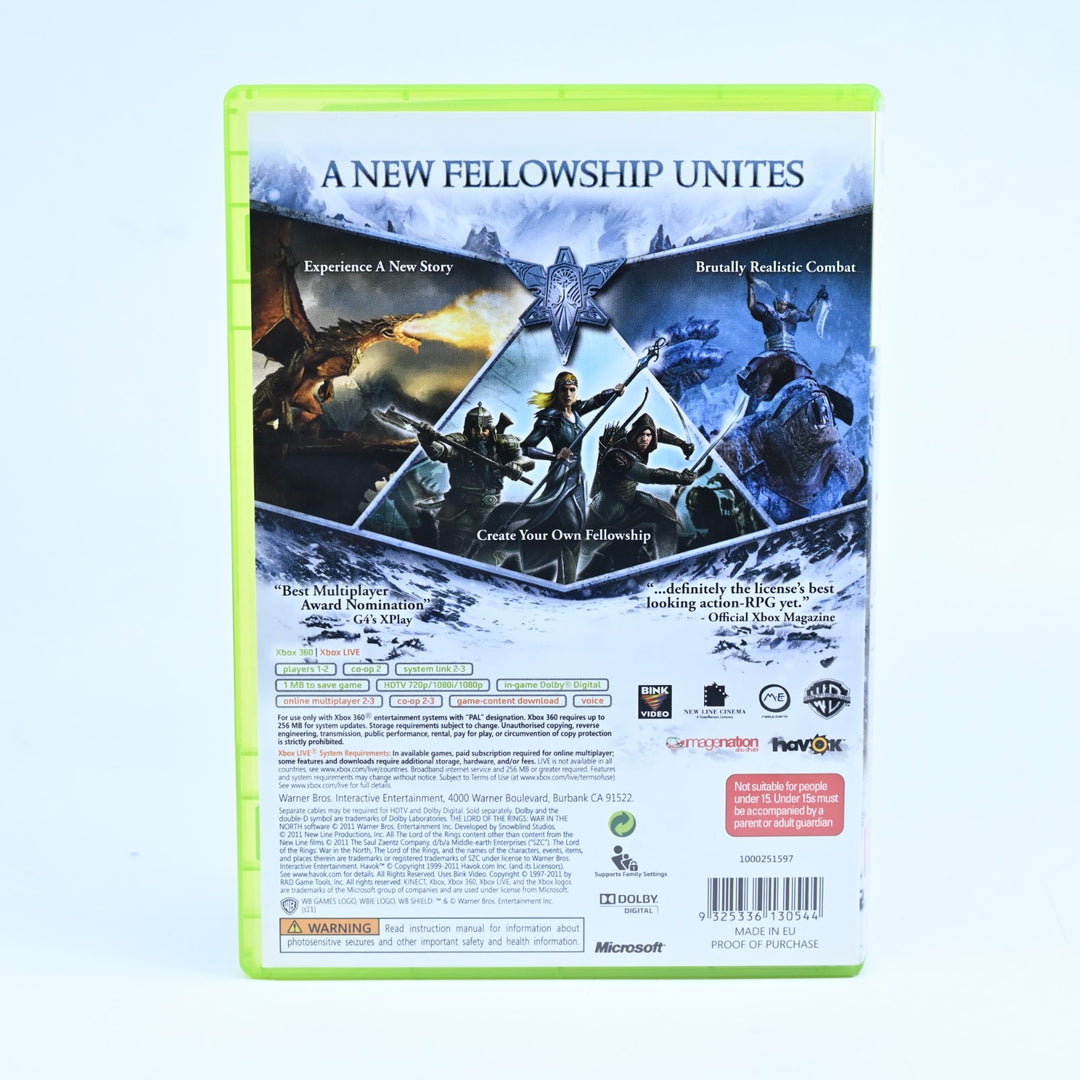 The Lord of the Rings: War in the North - Xbox 360 Game + Manual - PAL