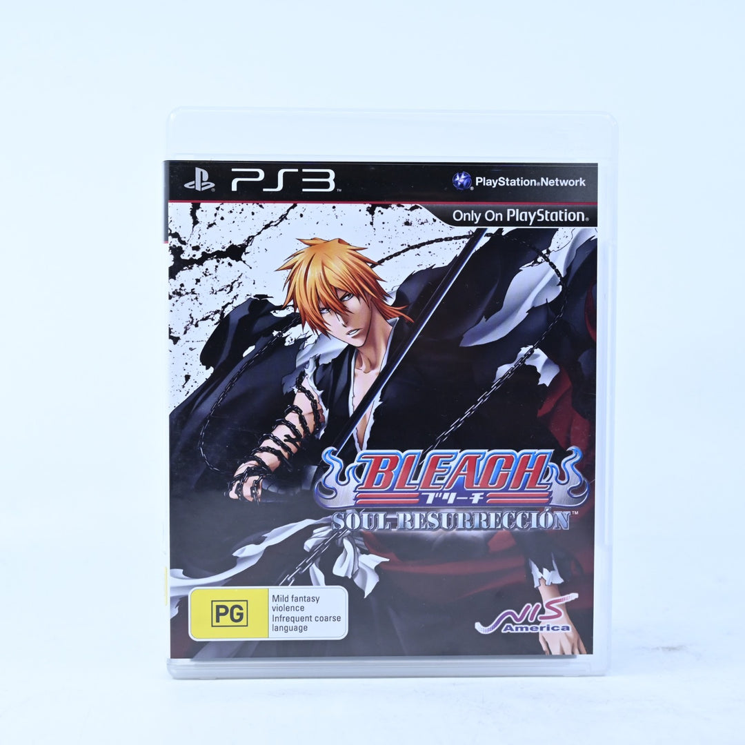Bleach: Soul Resurreccion - Sony Playstation 3 / PS3 Game + Manual - MINT DISC!