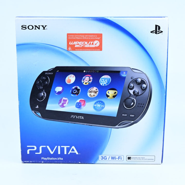 Crystal Black Sony PS Vita Boxed Console - PCH-1102 - PCH-1100 - FREE POST!