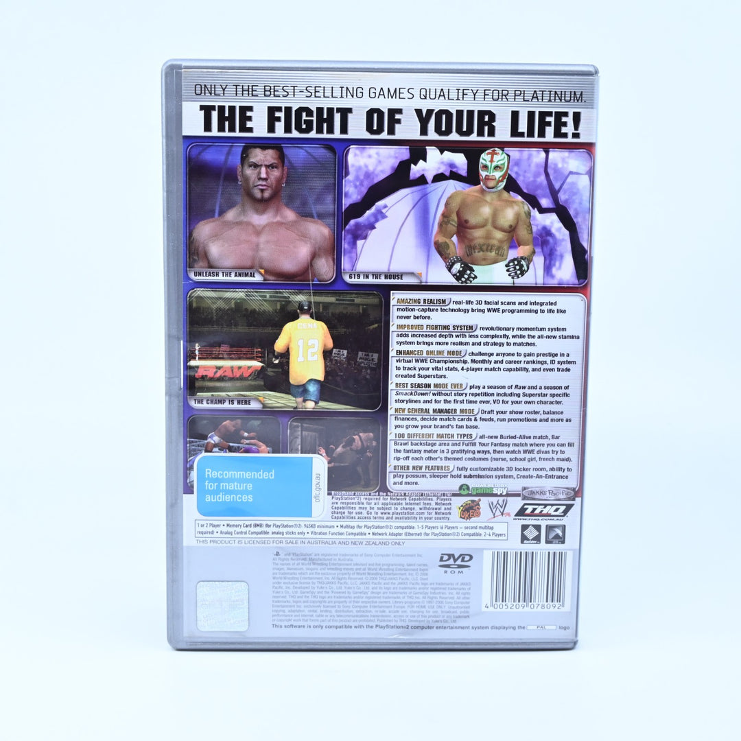WWE SmackDown! vs Raw 2006 - Sony Playstation 2 / PS2 Game + Manual - PAL