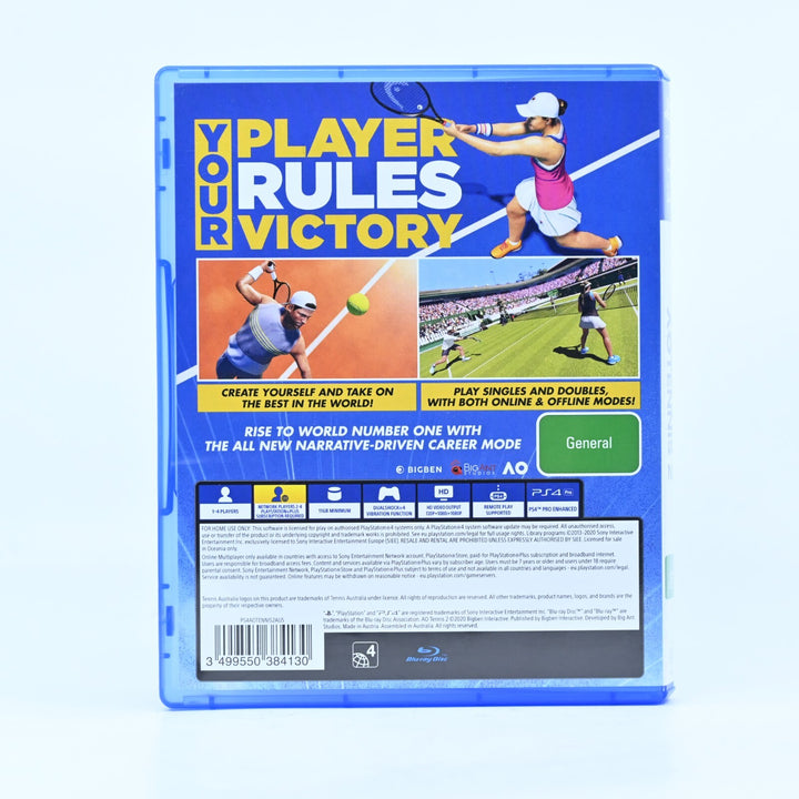 AO Tennis 2 - Sony Playstation 4 / PS4 Game - FREE POST!