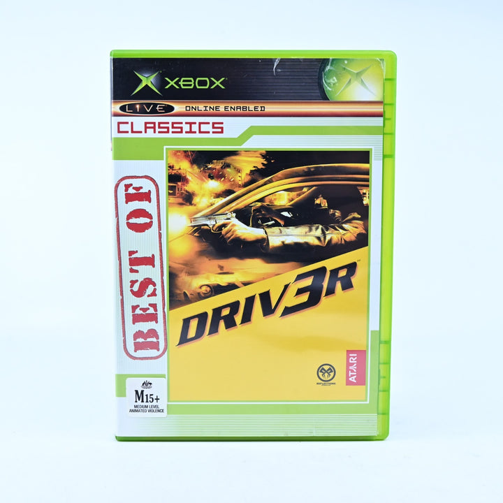 Driver 3 - Driv3r - Original Xbox Game + Manual - PAL - MINT DISC!