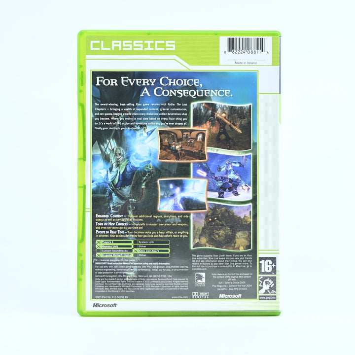 Fable: The Lost Chapters - Original Xbox Game + Manual - PAL - MINT DISC!
