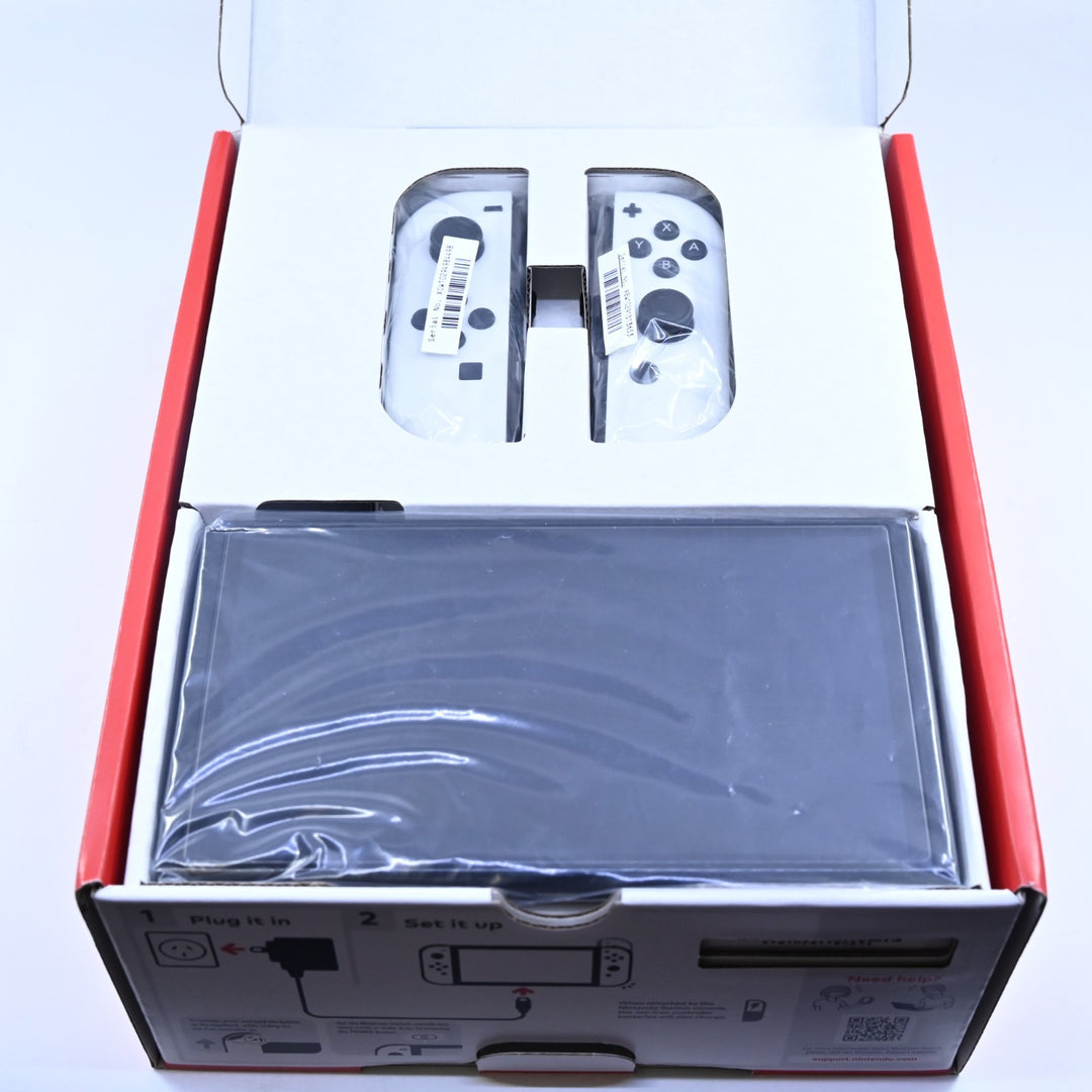 White - Nintendo Switch OLED Boxed Console - HEG-001 - FREE POST!