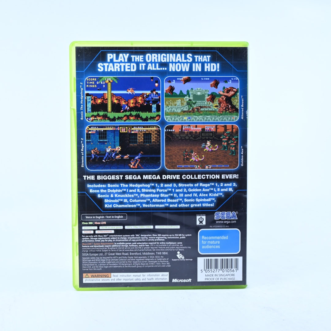 SEGA Mega Drive Ultimate Collection - Xbox 360 Game + Manual - PAL - MINT DISC!
