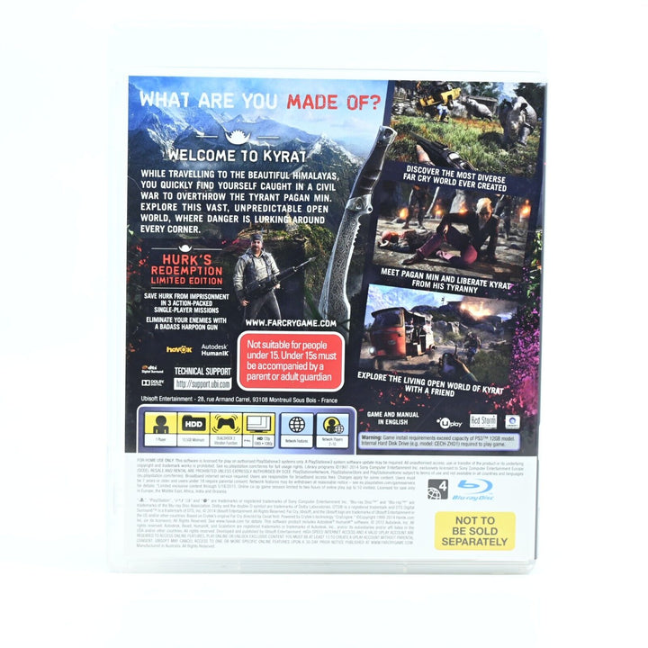 Far Cry 4 Limited Edition - Sony Playstation 3 / PS3 Game + Manual - FREE POST!