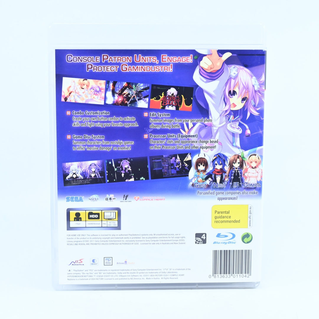 Hyperdimension Neptunia - Sony Playstation 3 / PS3 Game + Manual - FREE POST!