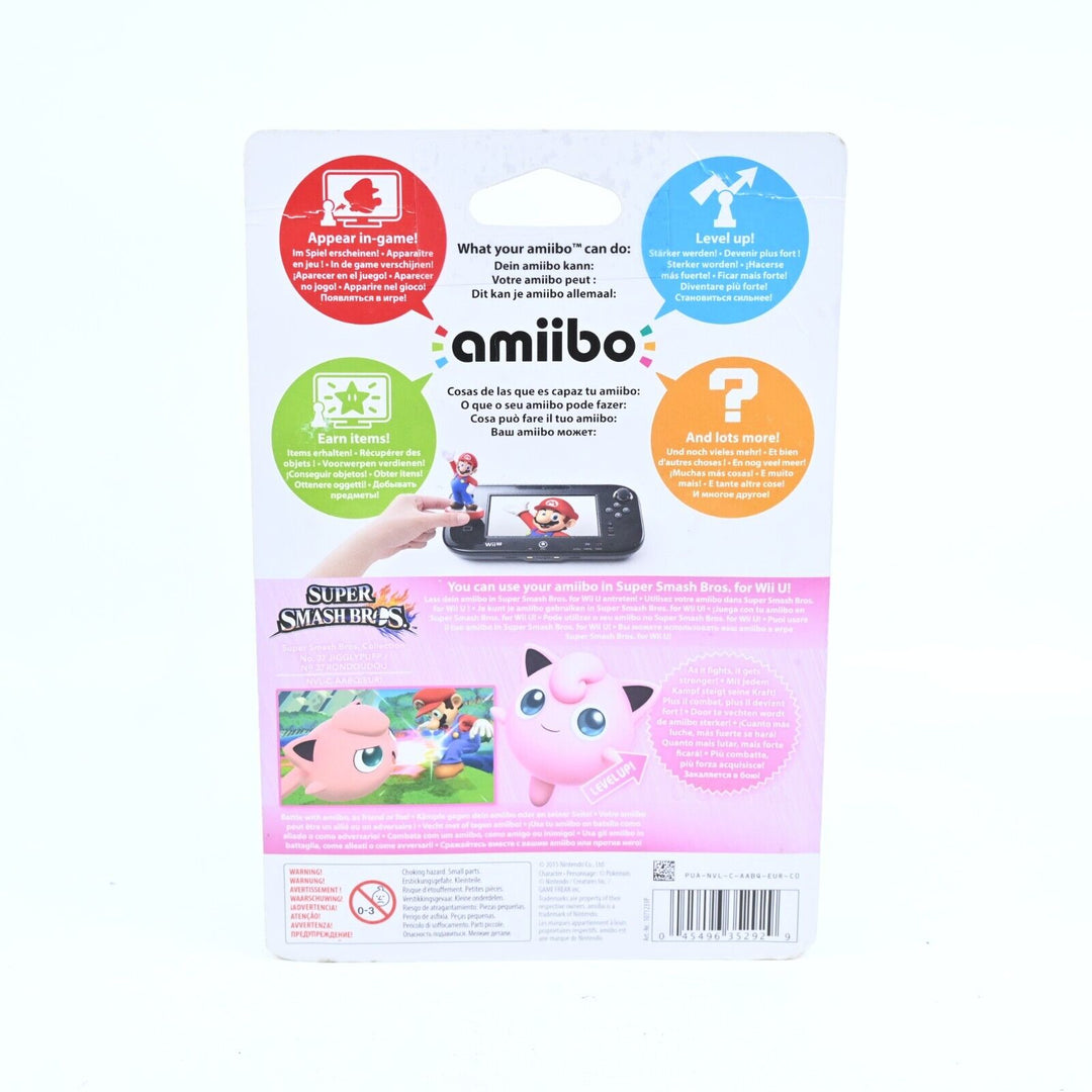 SEALED! - Jigglypuff Amiibo - Super Smash Bros. Collection No. 37 - Toy