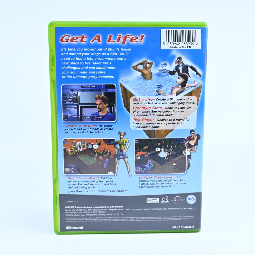 The Sims - Original Xbox Game + Manual - PAL - MINT DISC!