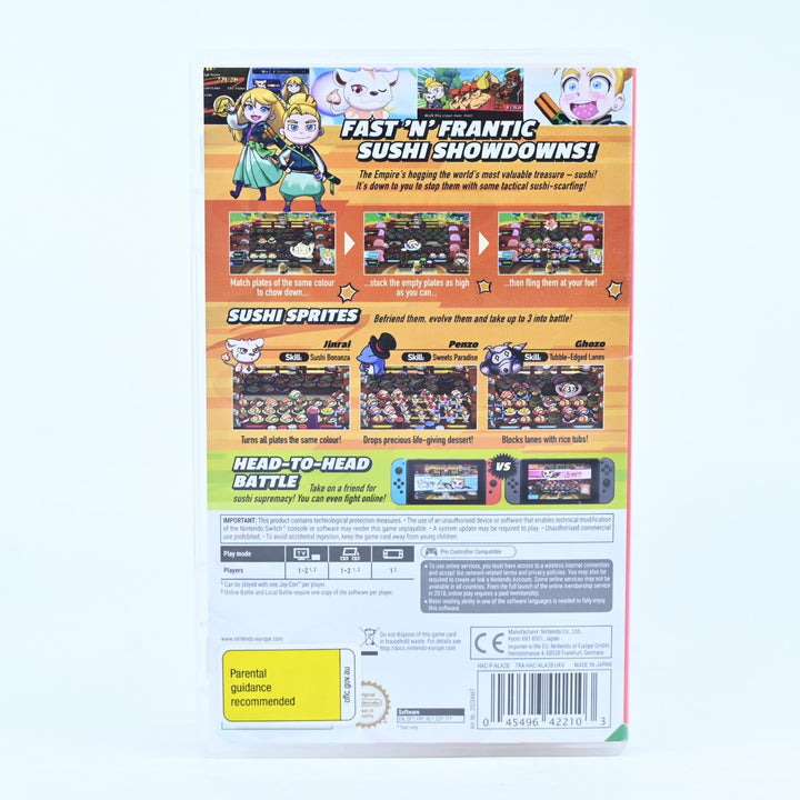 Sushi Striker: The Way of Sushido - Nintendo Switch Game - FREE POST!