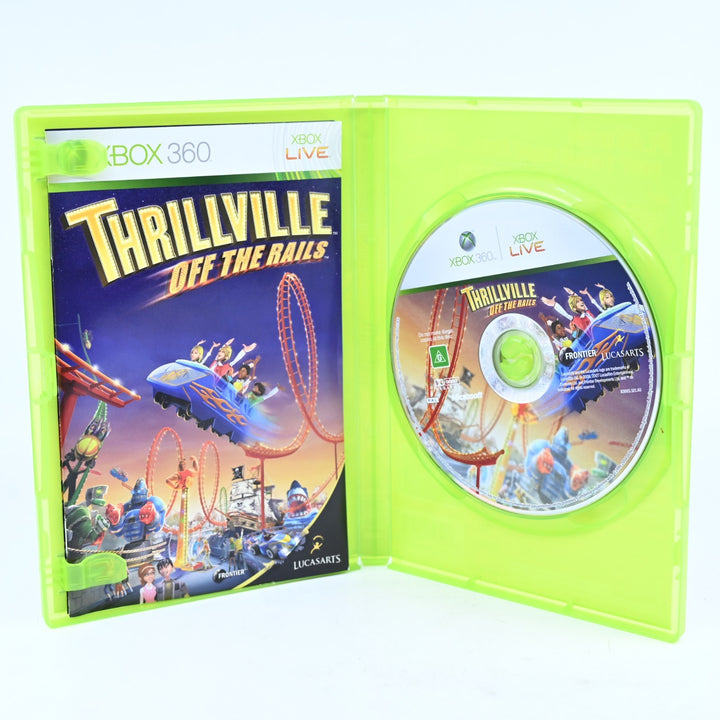 Thrillville: Off The Rails - Xbox 360 Game + Manual - PAL - MINT DISC