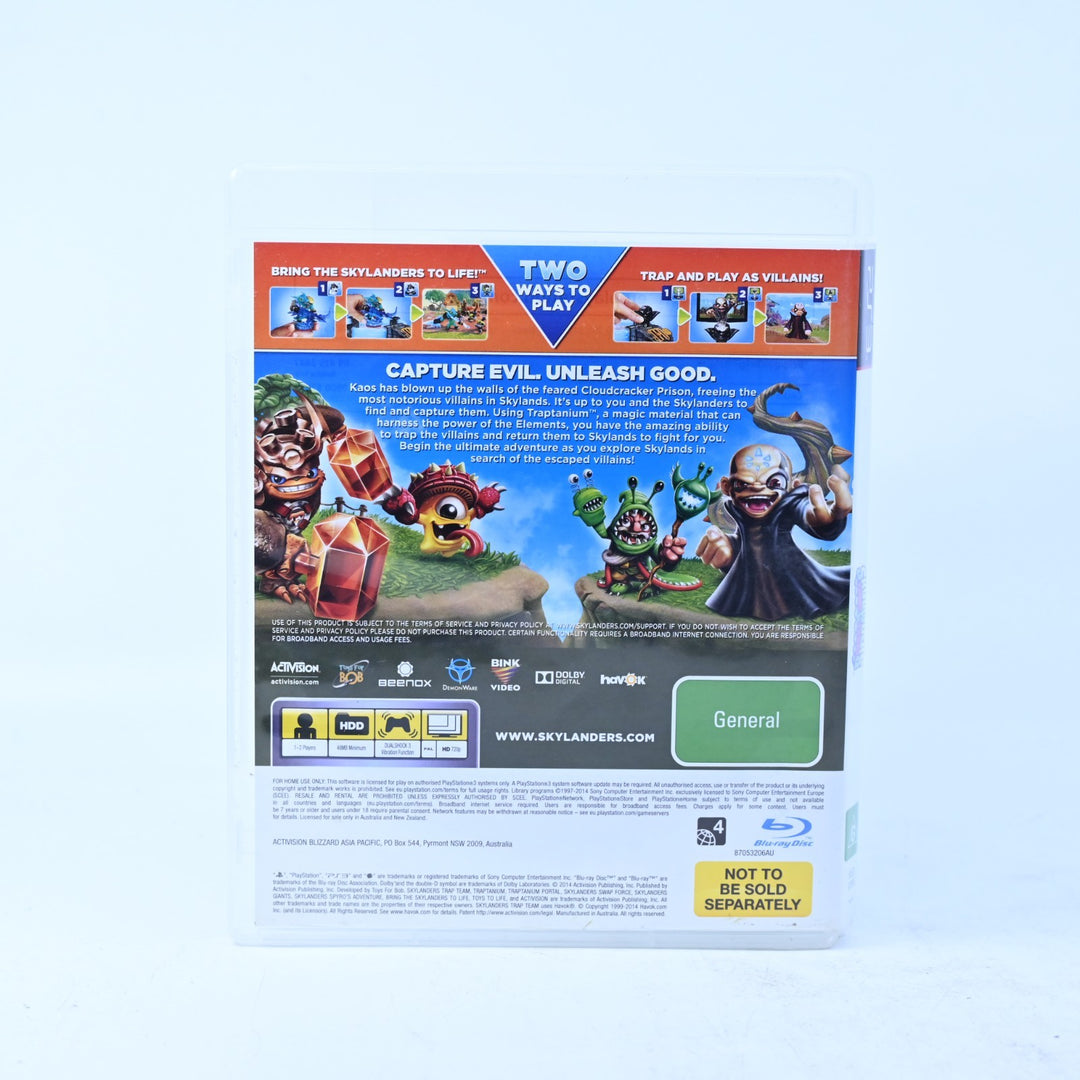 Skylanders: Trap Team - Sony Playstation 3 / PS3 Game - MINT DISC!