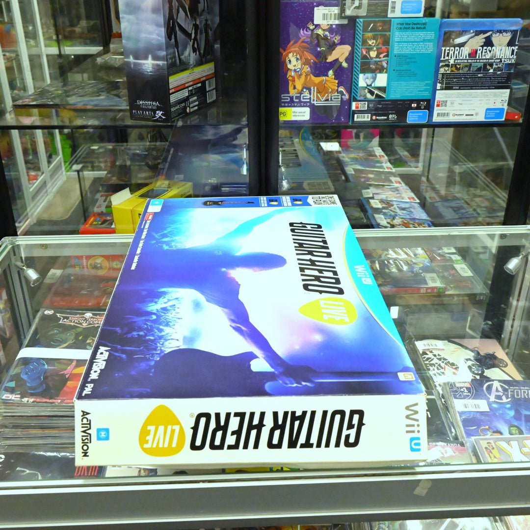Guitar Hero Live - Box with Guitar & Nintendo Wii U Game - PAL - FREE POST!