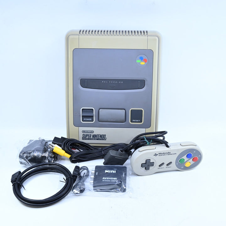 Super Nintendo Console / SNES Console - GENUINE CONTROLLER + HDMI!