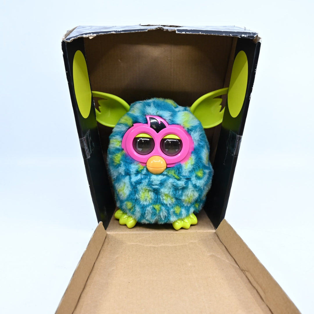 Furby Boom Blue and Green With Box - Vintage Toy