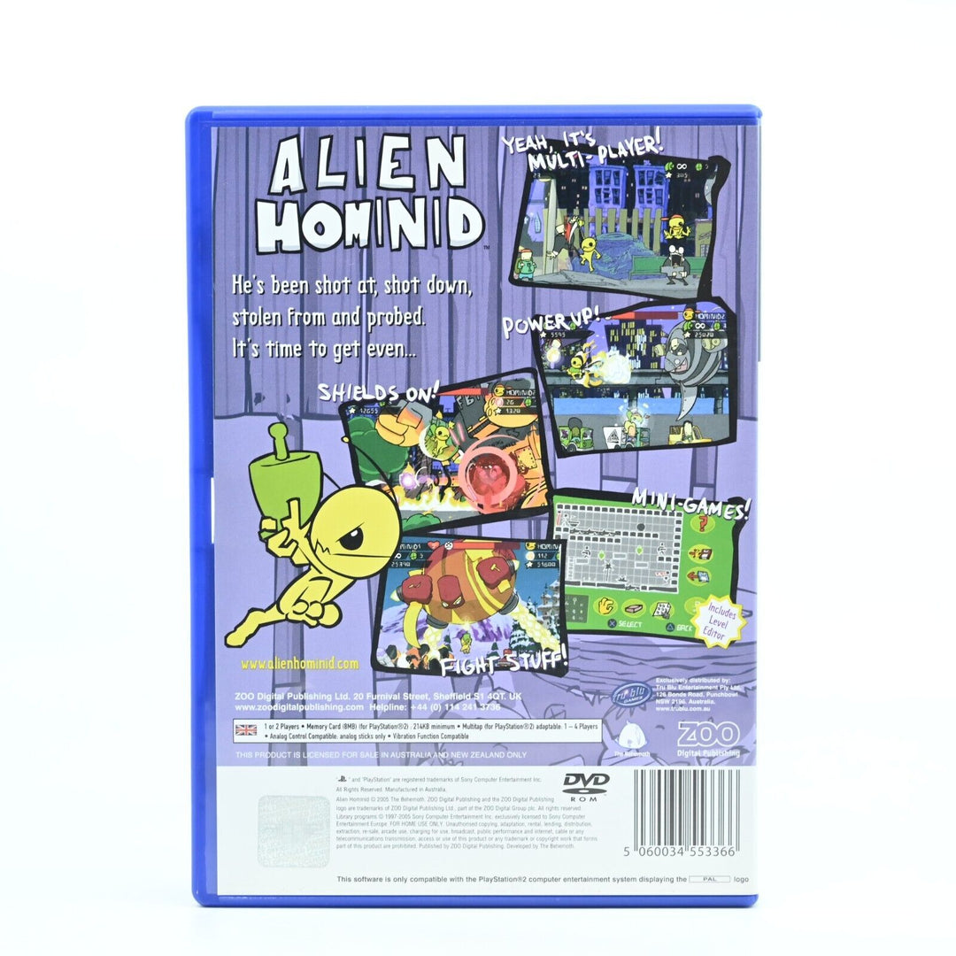 Alien Hominid - Sony Playstation 2 / PS2 Game + Manual - PAL - MINT DISC!