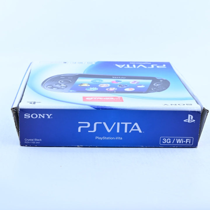 Crystal Black Sony PS Vita Boxed Console - PCH-1102 - PCH-1100 - FREE POST!