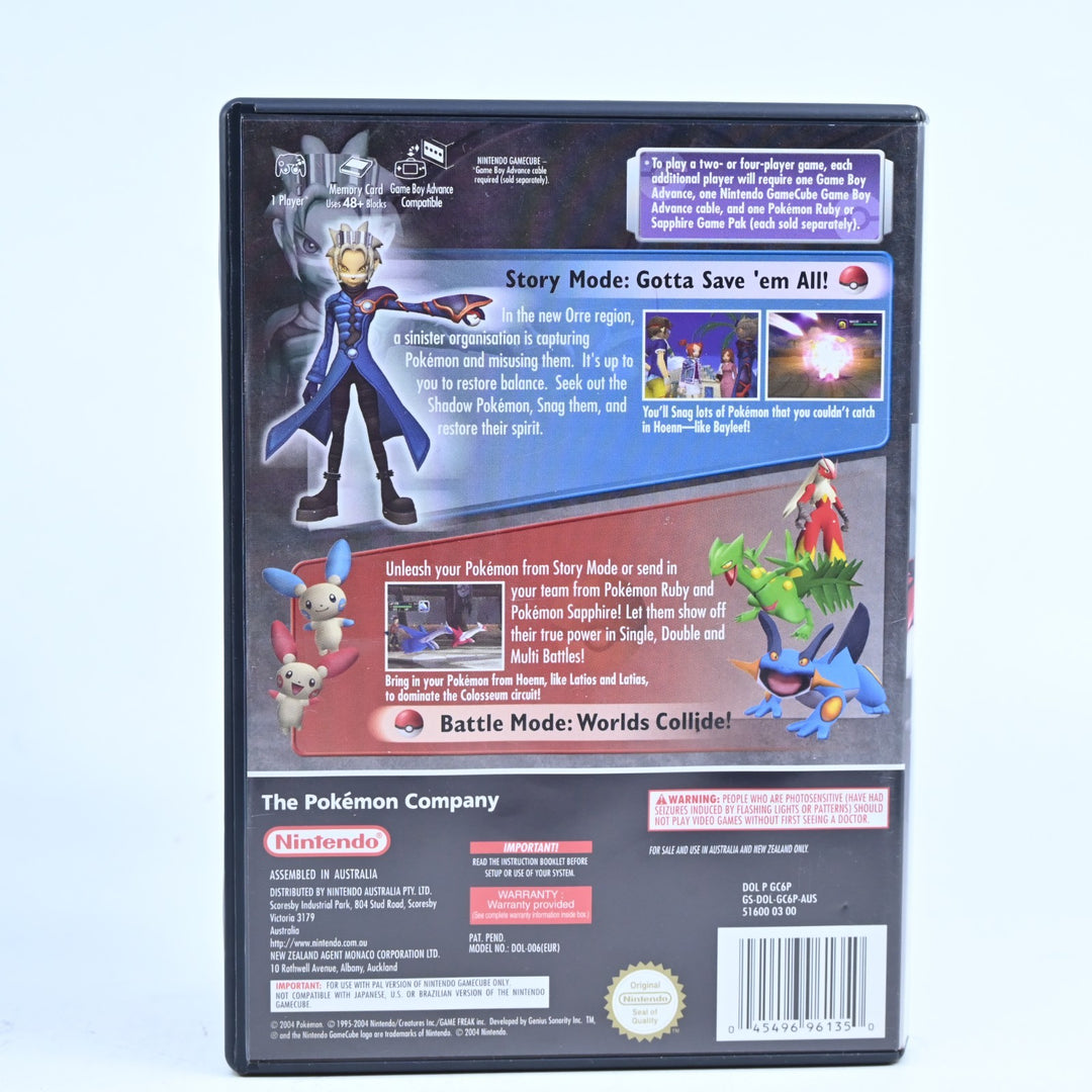 Pokemon Colosseum - Nintendo Gamecube Game + Manual - PAL + Memory Card!