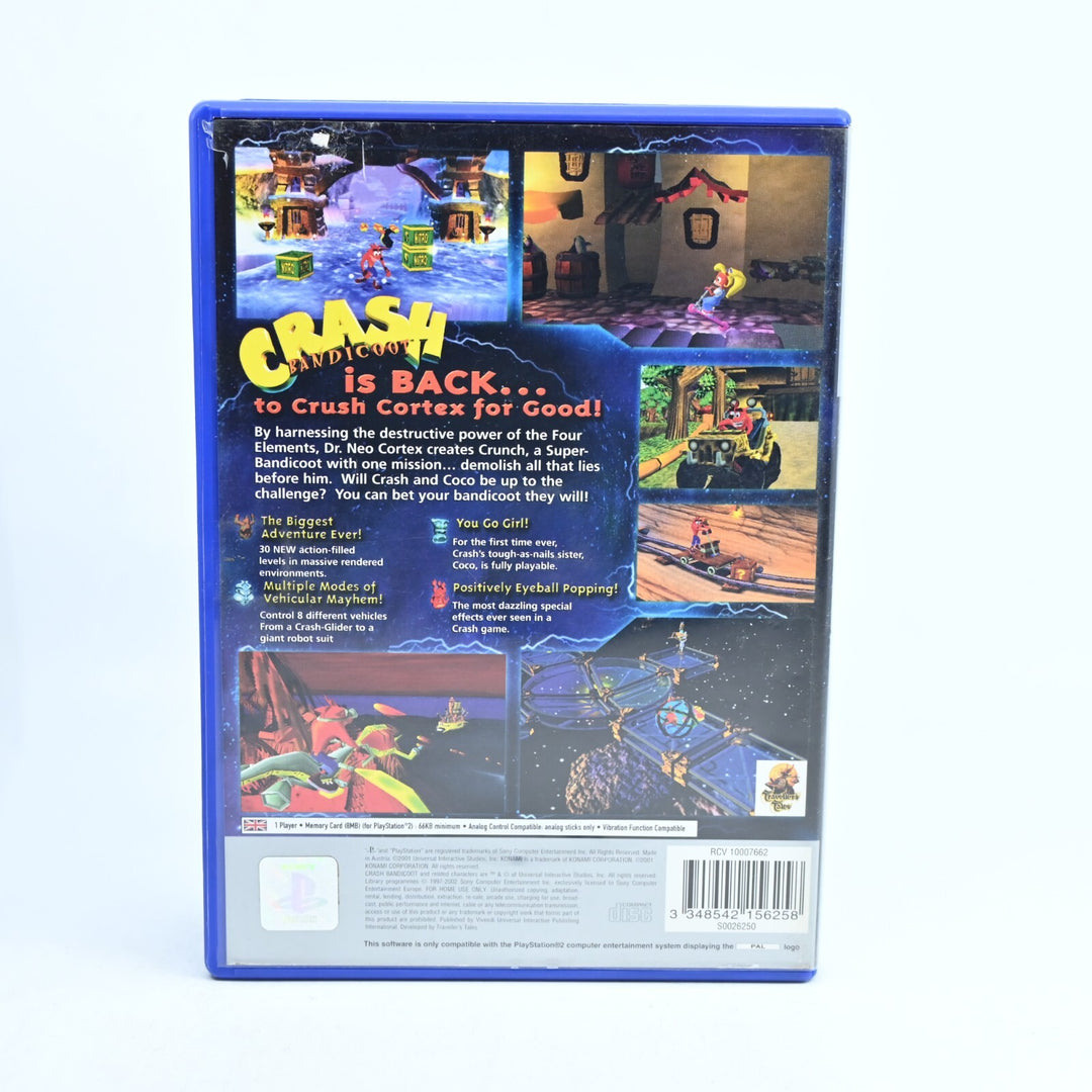 Crash Bandicoot: The Wrath of Cortex - Sony Playstation 2 / PS2 Game + Manual