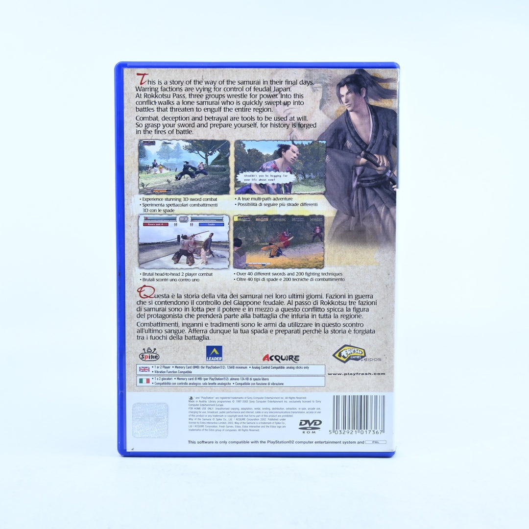 Way of the Samurai - Sony Playstation 2 / PS2 Game + Manual - PAL - MINT DISC!