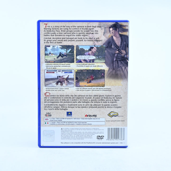 Way of the Samurai - Sony Playstation 2 / PS2 Game + Manual - PAL - MINT DISC!