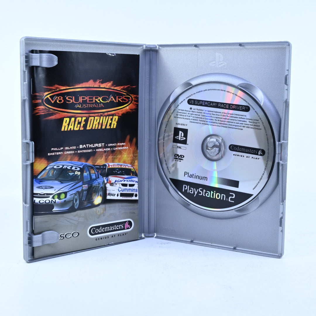 V8 Supercars Australia Race Driver - PS2 Game + Manual - PAL - MINT DISC!