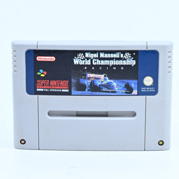Nigel Mansell's World Championship Racing - Super Nintendo / SNES Game - PAL