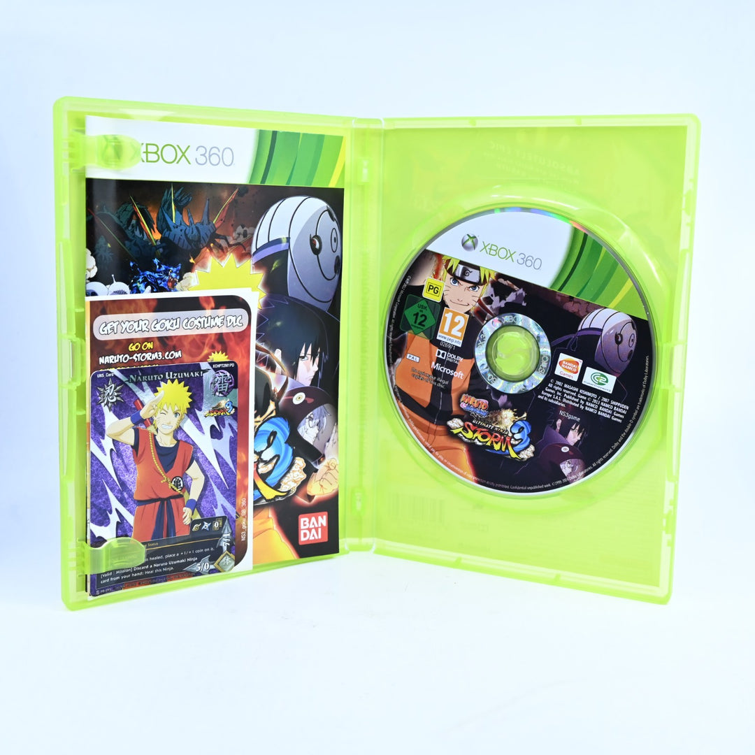 Naruto Shippuden Ultimate Ninja Storm 3 - Xbox 360 Game + Card + Manual
