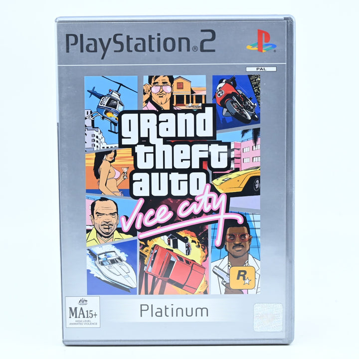 Grand Theft Auto: Vice City - Sony Playstation 2 / PS2 Game - Map + Manual - PAL