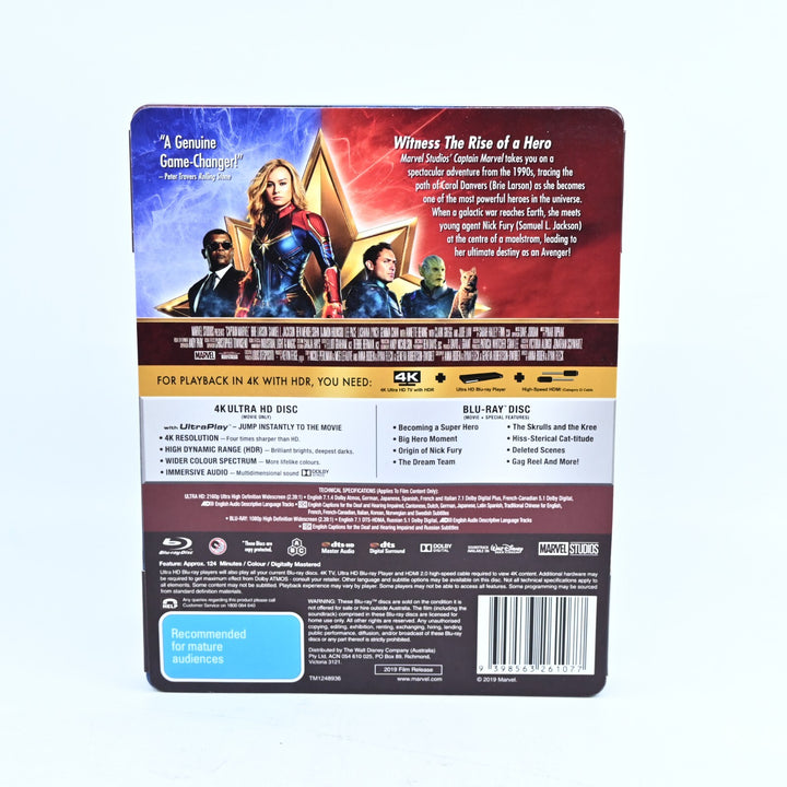 Captain Marvel Steelbook Limited Edition - Region Free - Blu-ray